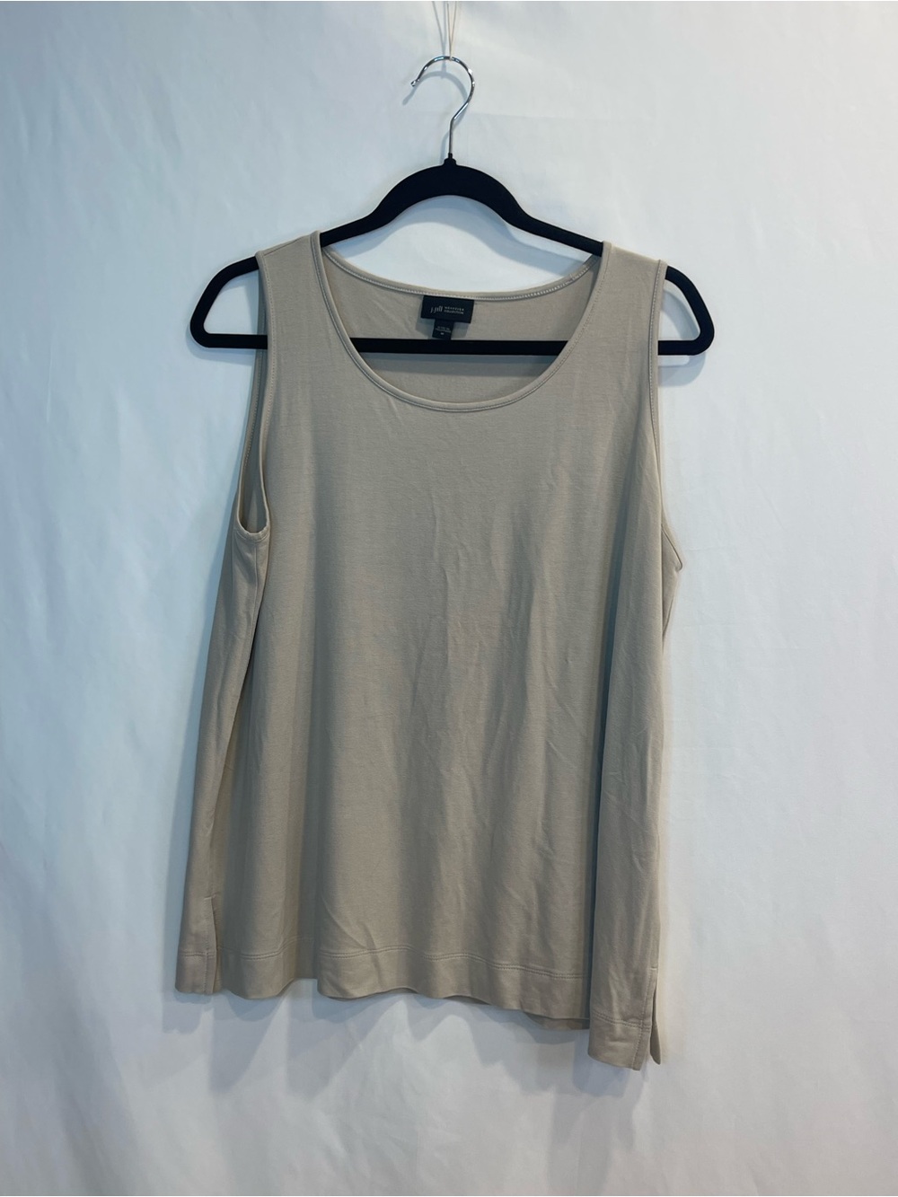 J. Jill Relaxed Scoop Neck Tank Top - Taupe